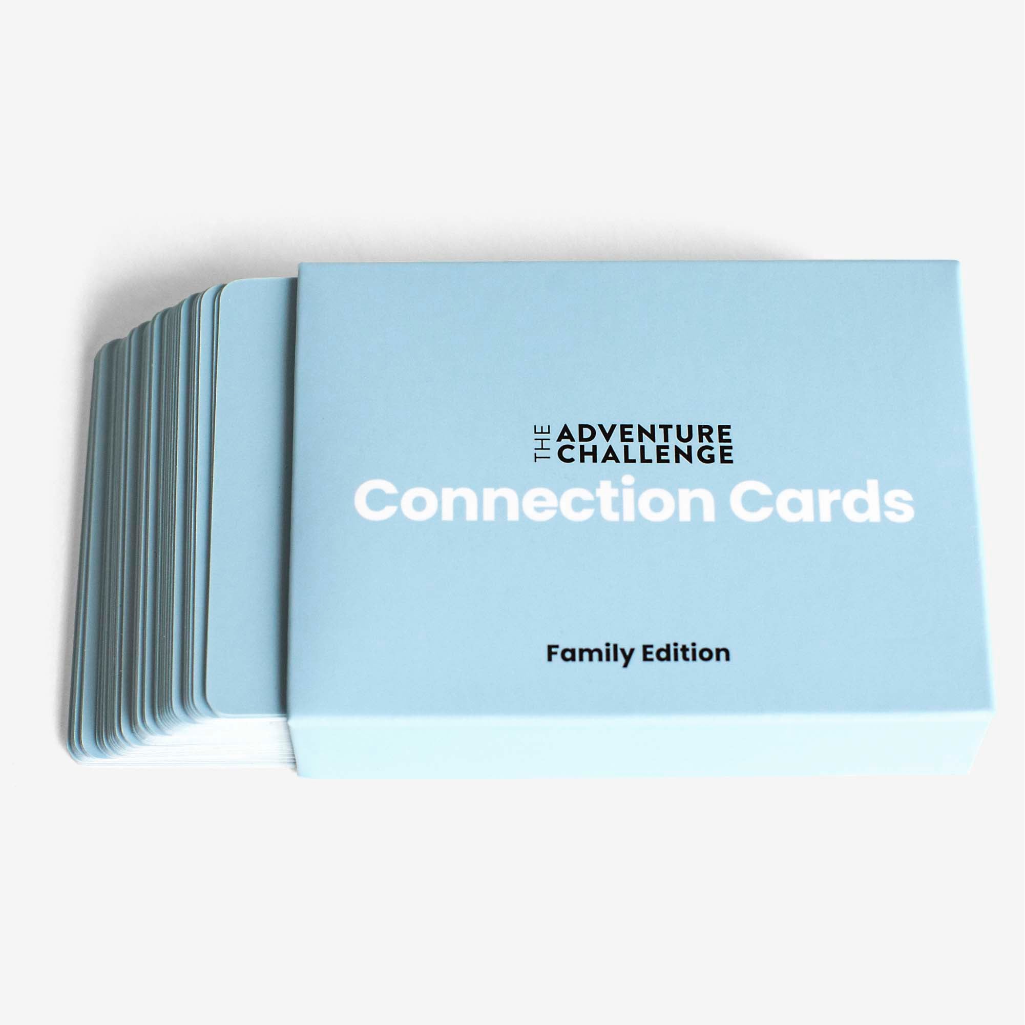 This is one of the best games you can get for your family: The Adventure Challenge Family Edition Connection Cards.